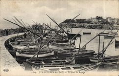 VINTAGE POSTCARD Boat of sin Toulon Mourillon the port of the refuge