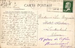 VINTAGE POSTCARD Boat of sin Toulon Mourillon the port of the refuge