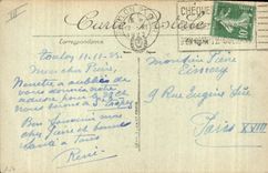 Barco de la POSTAL de la VENDIMIA del pecado de Toulon una esquina del puerto