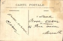 VINTAGE POSTCARD Boat of sin Toulon View of the port