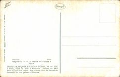 VINTAGE POSTCARD Napoleon 1st and the queen of Prussia has Tilsit Louis François Nicolas Gosse Versailles