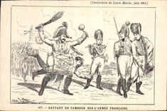 VINTAGE POSTCARD Beating drum on the French Army Louis Marks