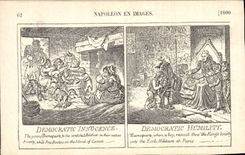 VINTAGE POSTCARD Napoleon 1st in images Democratic innocence