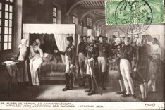 CPA Napoleon 1er Musee de Versailles Veron Belelcourt Napoleon visite l'infirmerie des Invalides Egypt Egypte 