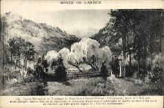 VINTAGE POSTCARD Napoleon 1st Paris Musee of the army Salle Napoleon Tombeau has Sainte Helene