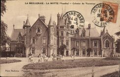 VINTAGE POSTCARD Children Summer camp Meilleraie La Motte
