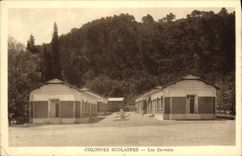 VINTAGE POSTCARD school Children Colonies dormitories