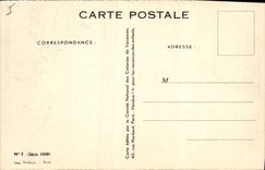 VINTAGE POSTCARD Children the pause Cock Hen