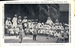 CPA Enfants Colonie d'Etretat Pouponniere des Orphelins de la guerre a Nice 