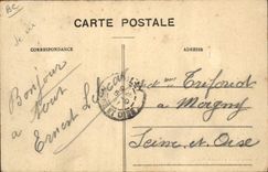 VINTAGE POSTCARD Children Houses under Wood Rest in the Wood of the Colony of the children of the Villette