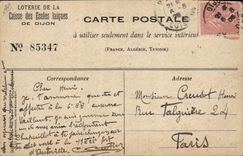 VINTAGE POSTCARD Children Case of the Public schools of school Dijon Colony of Crepey the Roman well