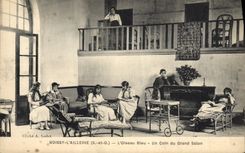 CPA Enfants Boissy l'Aillerie L'oiseau bleu Un coin du grand salon 