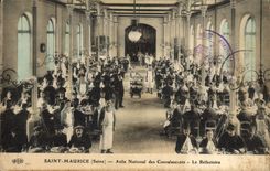 VINTAGE POSTCARD Holy Maurice national Asylum of the convaslescents the refectory