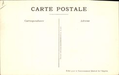 CPA Fantaisie Illustrateur Afrique du Nord Algerie Ecrivain public