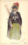 VINTAGE POSTCARD Fantasy North Africa Illustrator Algeria Aures Young girl