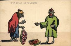 CPA Fantaisie Illustrateur Afrique du Nord Pas joli pas acheter