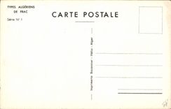 CPA Fantaisie Illustrateur Afrique du Nord Algerie Frac