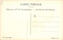 CPA Fantaisie Illustrateur Afrique du Nord Autos Circuits nord africains 