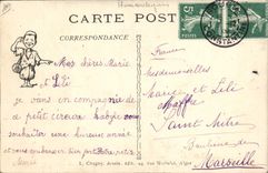 CPA Fantaisie Illustrateur Afrique du Nord Sante