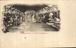 CPA Militaria La Braconne Interieur d'un batiment 