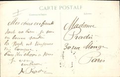 CPA Militaria En position a l'entree d'Etrepilly