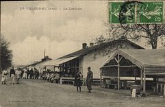 VINTAGE POSTCARD Militaria Valbonne the canteen