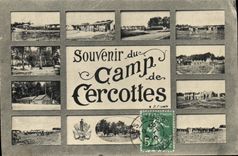 CPA Militaria Souvenir du camp de Cercottes