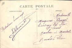 Campo de Militaria de la POSTAL de la VENDIMIA de la vuelta de Carpiagne a las operaciones