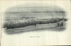 CPA Militaria Defile en masse