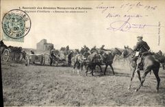 CPA Militaria Grandes Manoeuvres d''automne Regiment d'artillerie 