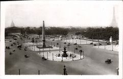 CPA Paris Place de la Concorde Tour Eiffel