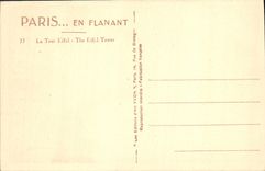 CPA Paris La Tour Eiffel 