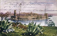 CPA Marseille Fort St Jean et transbordeur 