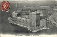 CPA Marseille Panorama Du Fort St Jean