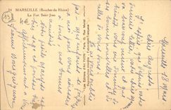 CPA Marseille Le Fort Saint Jean
