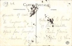 POSTAL Marsella de la VENDIMIA la cornisa el profeta