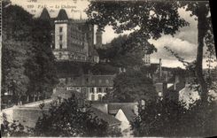 POSTAL Pau de la VENDIMIA el castillo visto del parque