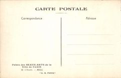 CPA Palais des Beaux Arts de la Ville de Paris L'exode Roll