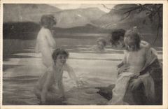 CPA Palais des Beaux Arts de la Ville de Paris Baigneuses Paul Chabas 