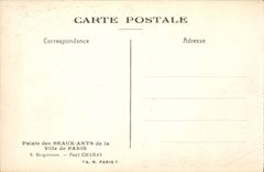 VINTAGE POSTCARD Palate of Beautiful arts of the Town of Paris Bathers Paul Chabas