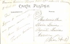 Puente de Lyon Tilsitt de la POSTAL de la VENDIMIA y Coteau de Fourviere