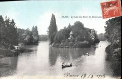 CPA Paris Le Lac du Bois de Boulogne