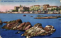 CPA Saint Raphael Vue Vers la Plage de la Reserve