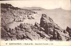 CPA Saint Raphael Bords de Mer Route de la Corniche