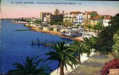 CPA Saint Raphael Panorama du Boulevad Felix Martin