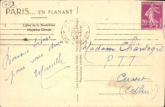 CPA Paris Eglise de la Madeleine