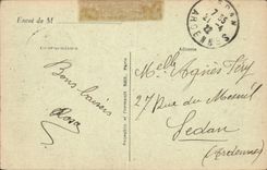 VINTAGE POSTCARD Paris Operated and the Station of the Subway