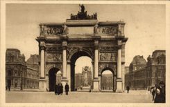 CPA Paris L'Arc de Triomphe du Carrousel