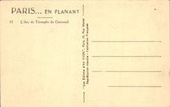 CPA Paris L'Arc de Triomphe du Carrousel