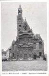 VINTAGE POSTCARD Paris Church Etienne Saint of the Mount